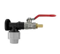 Mypurecore 20mm Mdpe Wall Plate With Lever Valve And Barb Tap For Secure Water Flow