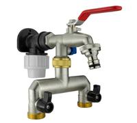 Mypurecore 20mm Mdpe Wall Plate With Triple Lever Valve And Click Lock For Multi-Outlet Water Control