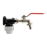 Mypurecore 25mm Mdpe Wall Plate With Lever Valve And Barb Tap For Secure Water Flow