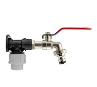 Mypurecore 25mm Mdpe Wall Plate With Lever Valve And Click Lock Tap For Easy Water Control