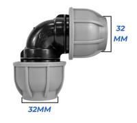 Mypurecore 32mm Mdpe Elbow Compression Fitting For Water Pipes