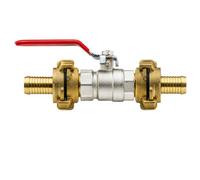 Mypurecore Brass Geka Type Quick Hose Coupling Fitting With Full Flow Lever Tap (3/4Inch Valve Plus Geka Plus Barb Hosetail)