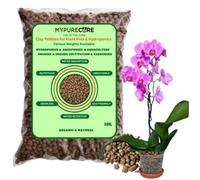 MYPURECORE Clay Pebbles Balls Cactus And Succulent Potting Mix Horticultural Grit Lavarock Decorative Gravel And Drainage For Plants 10L