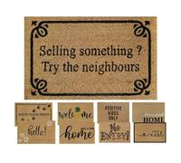MYPURECORE Coir Door Mat (60x40cm) - Non-Slip & Absorbent, Indoor/Outdoor, Eco-Friendly - Ideal as Front Door, Entrance, Floor, Welcome Mat - Large Size, Dirt Trapper (SELLING SOMETHING)