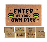 MYPURECORE Coir Door Mat (60x40cm) - Non-Slip & Absorbent, Indoor/Outdoor, Eco-Friendly - Ideal as Front Door, Entrance, Floor, Dirt Trapper, Washable (Enter At Your Own Risk).