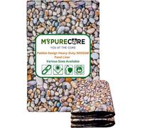 MYPURECORE Heavy-Duty 300Gsm Pond Liner 2.5M X 2.5M - Premium Hdpe Liner With Pebble Design Uv And Tear Resistant, Ideal For Water Features
