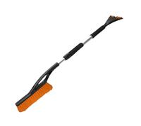 MYPURECORE Heavy Duty Car Ice Scraper & Snow Brush (2 in 1) - Non-Scratch Windscreen Scraper with Ergonomic Foam Grip & Telescopic Handle. Essential Car Windscreen Winter Kit for Cars, SUVs & Trucks.