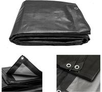 MYPURECORE Heavy Duty Waterproof Tarpaulin Black Tarp For Outdoor Protection Durable Groundsheet Tent Shield Trailer Trampoline Cover 2M X 2M