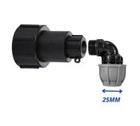 Mypurecore Ibc S60X6 3/4In Extended Adaptor - Mdpe Fitting 25mm Elbow