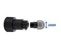 Mypurecore Ibc S60X6 3/4In Extended Adaptor - Mdpe Fitting 25mm Straight