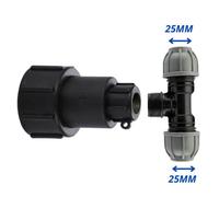 Mypurecore Ibc S60X6 3/4In Extended Adaptor - Mdpe Fitting 25mm Tee