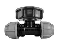Mypurecore Ibc Water Tank Adapter S60X6 To Mdpe Pipe - Fitting For Irrigation, Water Storage Systems -32mm Tee