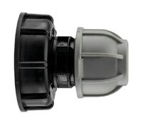 Mypurecore Ibc Water Tank Adapter S60X6 To Mdpe Pipe - Fitting For Irrigation, Water Storage Systems -32mm Straight