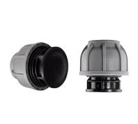 MYPURECORE MDPE Compression Fitting 20-50mm - Straight, Elbow, Tee, Stop End & Valve - BSP Threaded Water Pipe Connector - Leak-Proof Irrigation for Blue Pipe (Stop End 32mm)