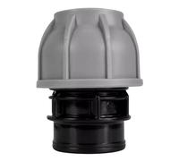 MYPURECORE MDPE Compression Fitting 20-50mm - Straight, Elbow, Tee, Stop End & Valve - BSP Threaded Water Pipe Connector - Leak-Proof Irrigation for Blue Pipe (Straight 25mm x 1/2" bspf)