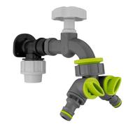 Mypurecore Mdpe Wall Flange Plate Kit 20mm With Plastic Tap And 2 Way Splitter For Blue Water Pipe