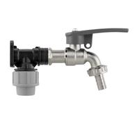 Mypurecore Mdpe Wall Flange Plate Kit 20mm With Side Lock Tap For Blue Water Pipe