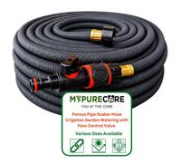 Mypurecore Porous Pipe Soaker Hose Irrigation Garden Watering Plus Flow Control Valve 25M