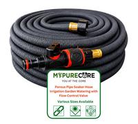 Mypurecore Porous Pipe Soaker Hose Irrigation Garden Watering Plus Flow Control Valve 7.5M