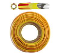 Mypurecore Premium Garden Hose Pipe 1M -Yellow 6-Layer Heavy-Duty Flexible Hose For Outdoor Use