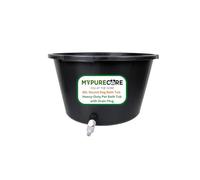 MYPURECORE Round Dog Bath Tub with Drain Plug - Heavy Duty Pet Bath Pool for Small, Medium & Large Dogs, Durable Plastic Dog Washing Tub for Indoor & Outdoor Use (45L / 65L / 90L) (45L)