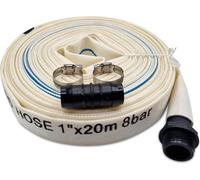 MYPURECORE Ultimate Heavy Duty Discharge Hose Pipe Set 20M X 25mm Diameter Complete W/ 2 Clips Joiner Coupler And Pond Connector