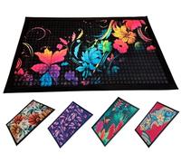 MYPURECORE Washable Non-Slip Door Mat - Heavy Duty Ultra-Absorbent Dirt Trapper for Dogs, Mud & Shoes - Indoor/Outdoor Rubber Entrance Rug for Home, Garden & Hallway (75x45cm) (Type A)
