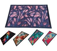 MYPURECORE Washable Non-Slip Door Mat Heavy Duty Ultra-Absorbent Dirt Trapper Indoor/outdoor Rubber Entrance Rug, 75X45Cm (Type D)