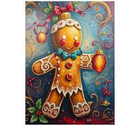 MyPuzzle Festive Gingerbread Ornament with Holiday Decor - Premium 1000 Piece Jigsaw Puzzle for Adults
