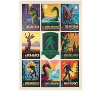 MyPuzzle Legends Of The National Parks: Multi-Image Print - Edition 1, Vintage Poster - Premium 1000 Pieces Puzzle - MyPuzzle special collection from Anderson Design Group