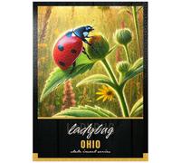 MyPuzzle Ohio, Ladybug: State Insects Series - Premium 500 Piece Jigsaw Puzzle for Adults