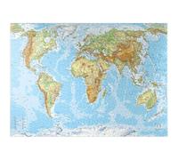 MyPuzzle Physical World Map Global Geography - Premium 1000 Piece Jigsaw Puzzle for Adults