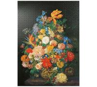 MyPuzzle Piatnik: A Bouquet of Flowers in A Vase by Franz Xaver Petter - Premium 1000 Piece Jigsaw Puzzle for Adults