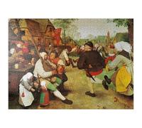 MyPuzzle Piatnik: The Peasant Dance by Pieter Bruegel The Elder - Premium 1000 Piece Jigsaw Puzzle for Adults