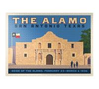 MyPuzzle San Antonio, TX: The Alamo (Horizontal) - Premium 1000 Piece Jigsaw Puzzle for Adults