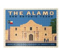 MyPuzzle San Antonio, TX: The Alamo (Horizontal) - Premium 500 Piece Jigsaw Puzzle for Adults