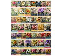 MyPuzzle State Flowers Series: 50 State Flowers Collage, Vol. 2 - Premium 1000 Piece Jigsaw Puzzle for Adults