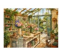 MyPuzzle Sunlit Greenhouse Garden Studio - Premium 500 Piece Jigsaw Puzzle for Adults