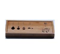 myQ 1 pc Wood Bamboo puer Tea Tray Kung Fu Tea set room Board table Chinese traditional culture ceremony tools Tea Set 30.2 * 12.5 * 3.3cm