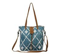 Myra Bag Beguile Shoulder Bag Upcycled Canvas, Rug & Leather S-2643