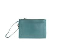 Myra Bag Clutch Pouch - Leather Clutch Purses for Women, Ladies Cute Wristlet Wallets for Women, Small Wrist Bag, Teal