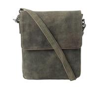 Myra Bag Distressed Leather Messenger Bag - Crossbody Purse for Women, Taupe