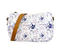 Myra Bag Floral Print Crossbody - Boho Vintage Shoulder Purse for Women, Purple, Floral