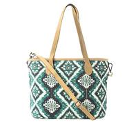 Myra Bag Western Tote Bag for Women - Boho Diamond Aztec Crossbody Handbag, Teal Green, One Size