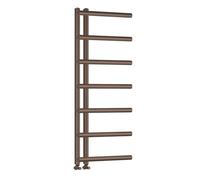Myra Brushed Bronze Designer Ladder Towel Rail Radiators Central heating Heater Vertical Single Panel - 500 x 1200mm
