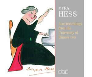 Myra Dame Hess - Live Recordings From University Of Illinois 1949 [New CD]