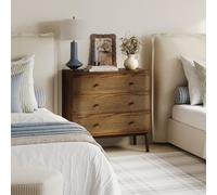 Myra Smoked Wood Chest of 3 Drawers Smoked Oak