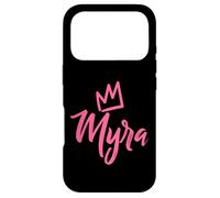 Myra the Queen/Pink Crown & Name for Women Called Myra Case for iPhone 17 Pro