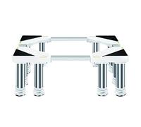 MYRDBT Washing Machine Stand Base, Large Refrigerator Cabinet Base Stand 12Legs Appliance Rollers Work Platform Heavy Duty 91-105cm Telescopic Counter Ice Maker Holder Stand Anti-Vibration Stainless