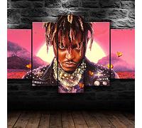 Myrdsio Artwork The Picture Canvas Print Wall Art Painting Home Decor 5 Piece Juice Wrld American Rapper Canvas Prints Image Hd Poster Ready To Hang Wooden Framed